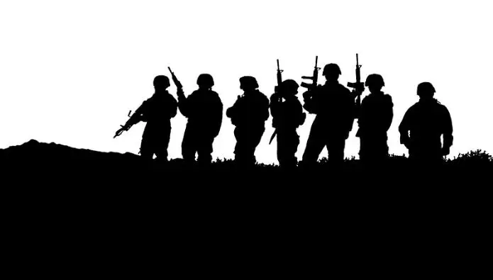 Военный силуэт флаг баннер 90x150 см для украшения 100D полиэфирный веер | Дом и сад