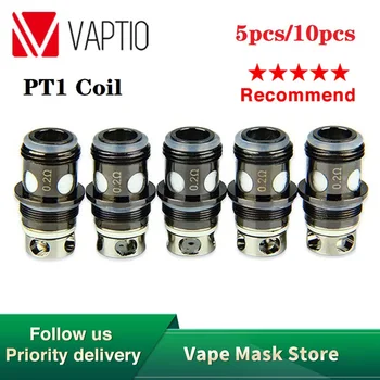 

Original Vaptio PT1 Tank Atomizer Replacement Coil 0.25ohm Electronic Cigarette Head for Vaptio PT1 Tank Vaporizer Coil 5pc/pack