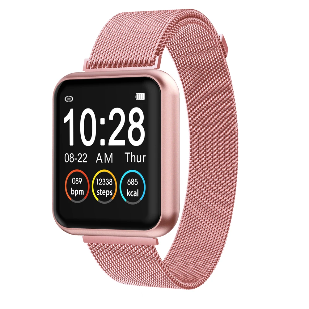 P90 Smart Watch IP67 Waterproof Fitness Tracker Heart Rate Monitor Blood  Pressure Women Men Clock Smartwatch For Android IOS - AliExpress Consumer  Electronics