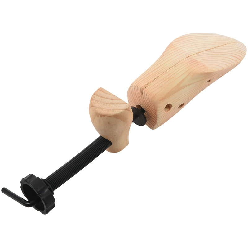 AUAU-New Men Women Wooden Adjustable 2-Way Professional Shoe Stretcher