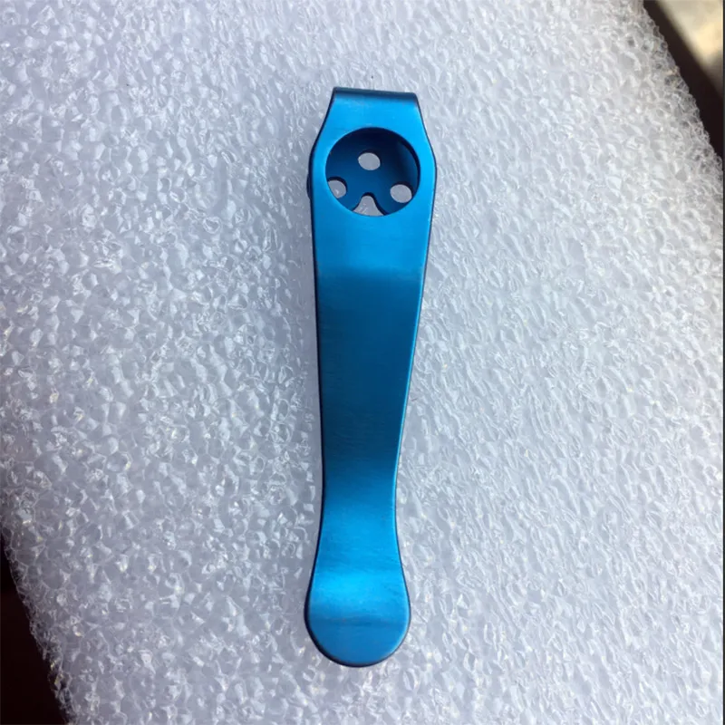Blue 1 шт. титановый карманный нож клип Kydex назад зажимы для талии зажим для C81 C10 C11 складной нож назад зажимы - Цвет: Blue