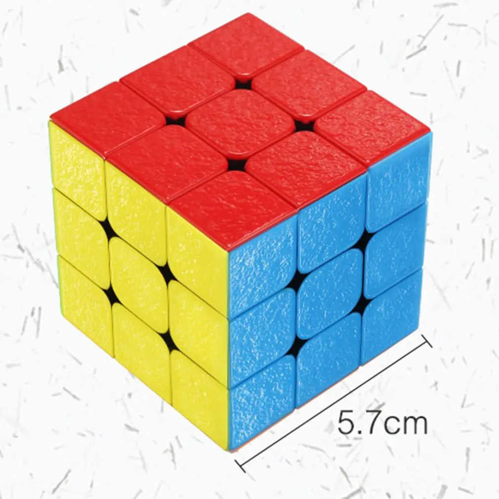 Классические игрушки 3x3x3 5,7 см скорость для красочный магический куб головоломка Cubo Magico наклейка для детей обучающая игрушка