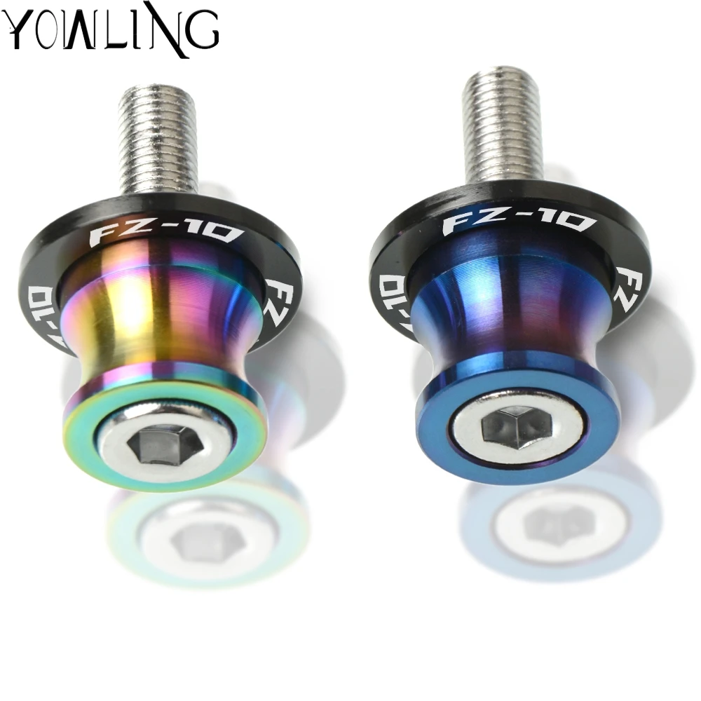 6 мм Поворотная педаль винты CNC мотоциклетные поворотники для трубных узлов Слайдеры для YAMAHA FZ-10 FZ10 MT10
