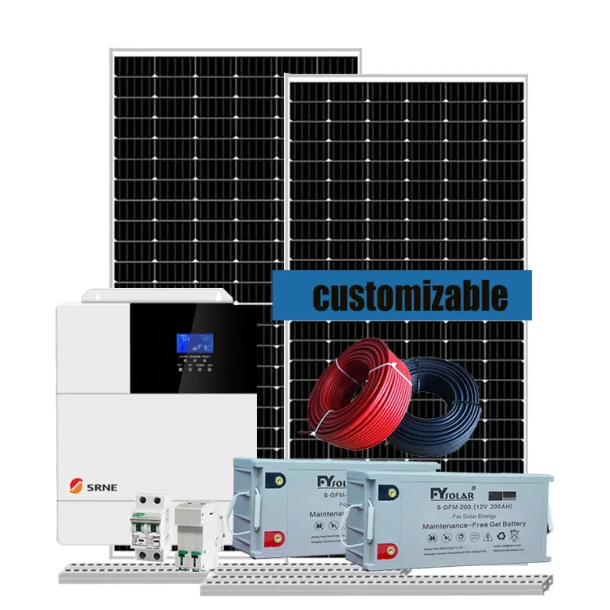5Kw Off Grid Sistema Di Pannelli Solari 2Kw Home Power 5Kw 4Kw 3Kw Kit Di Pannelli Solari Per La Casa
