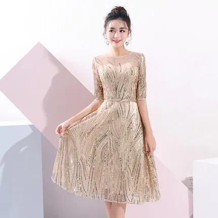 

Banquet Evening Gown 2019 New Style Fashion Long Slim Fit Slimming Nobility Elegant Host Evening Dress Women's