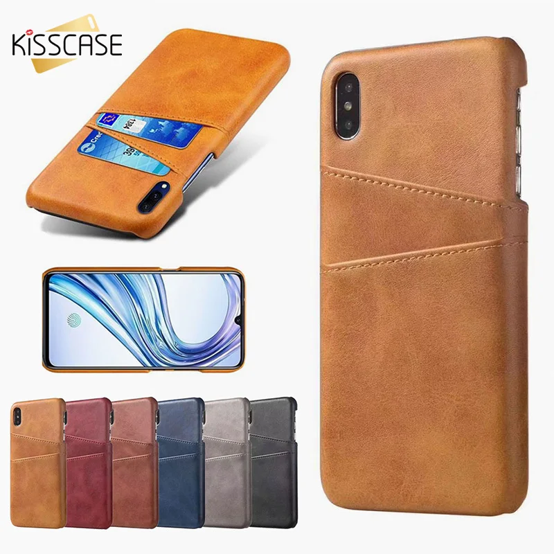 Кожаный чехол для телефона KISSCASE iPhone 8 7 6S 6 Plus 5s SE X Ретро-слоты карт чехлы XR XS MAX 10 |