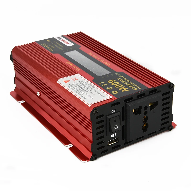 600W Car Inverter 12v 220v Power Voltage USB With LED Display Inverters DC12V To AC220V Converter Auto Charger Solar Adapter