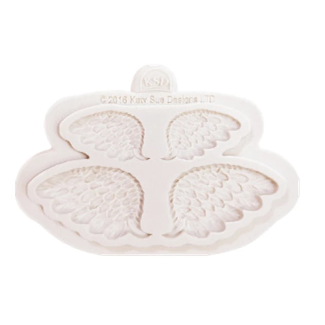 Angel Wings Fondant Silicone Molds Baby Birthday Cake Decorating Tools Cupcake Resin Clay Molds Kitchen Baking Accessorie M536 2