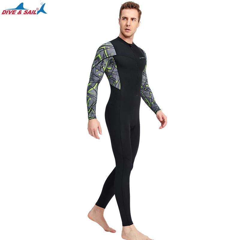 Men's Full Body Wetsuit Surfing Diing Suit Scuba Dive Skin Rash Guard