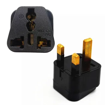 

10pcs/lot Universal Type G for GB UK HK AC Power Plug Travel Trip Adaptor Adapter UK Ireland Cyprus Malta Malaysia Qatar Britain