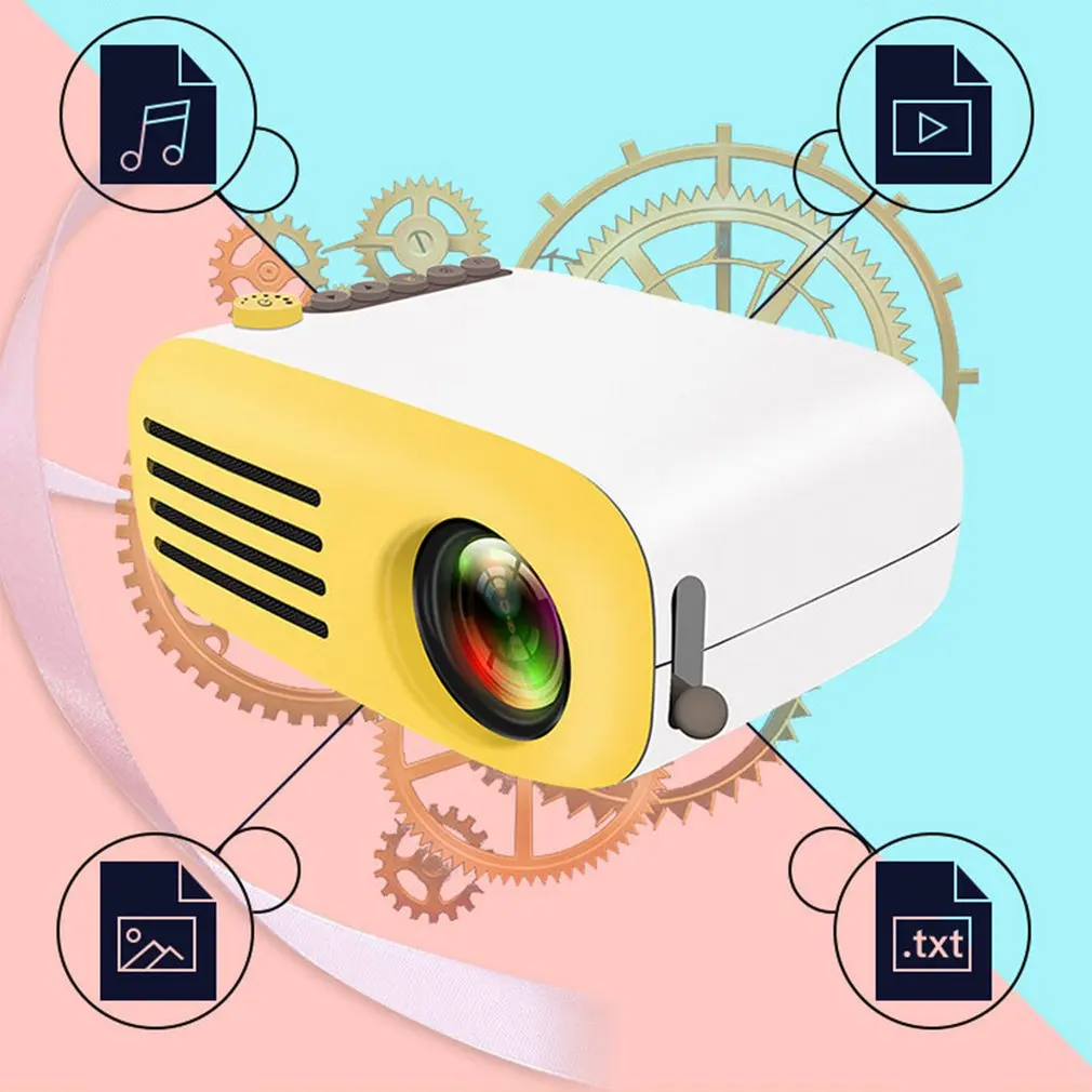 

in stock YG200 LED Projector High Resolution Ultra Portable Hd 1080p Usb Projector Media Player Home Theater Beamer in for home