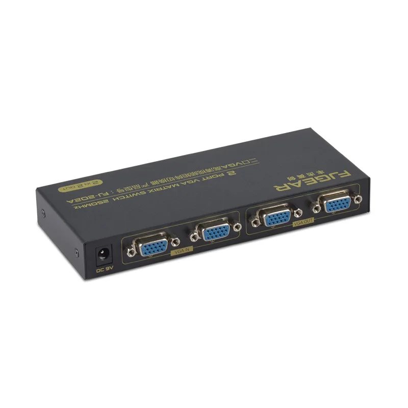 2 порта VGA коммутатор 2 в 2 выхода VGA матричный коммутатор 2 компьютера делятся 2 монитора с разрешением 1920*1440