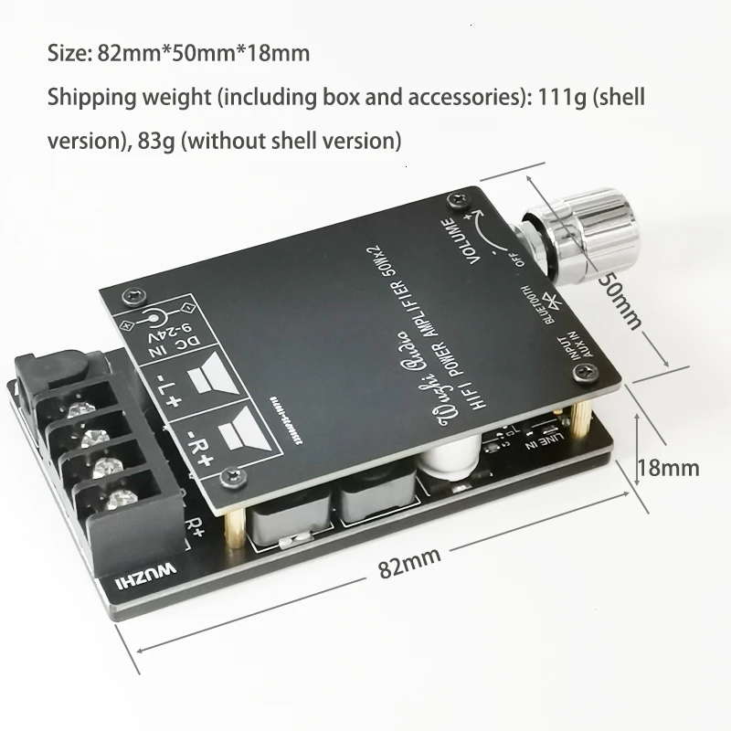 HIFI стерео Bluetooth 5,0 цифровой усилитель мощности плата TPA3116 50WX2 динамик аудио усилитель с фильтром