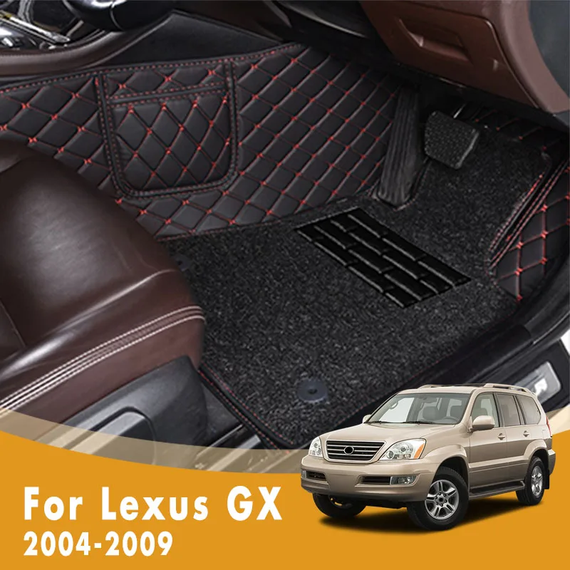

RHD Luxury Double Layer Wire Loop Car Floor Mats For Lexus GX 2009 2008 2007 2006 2005 2004 Car Carpet Auto Accessories Interior
