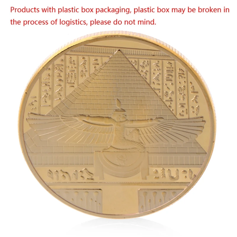 Позолоченный древний Египетский Нефертити памятный вызов коллекция монет подарок PXPC