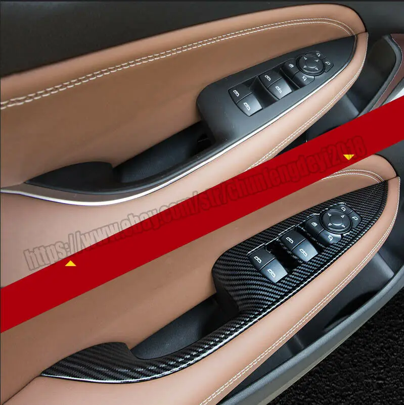 Для Buick Regal 17-19 углеродное волокно для межкомнатных дверей, окон, переключатель панели, накладка, модификация автомобиля, аксессуары для автомобиля