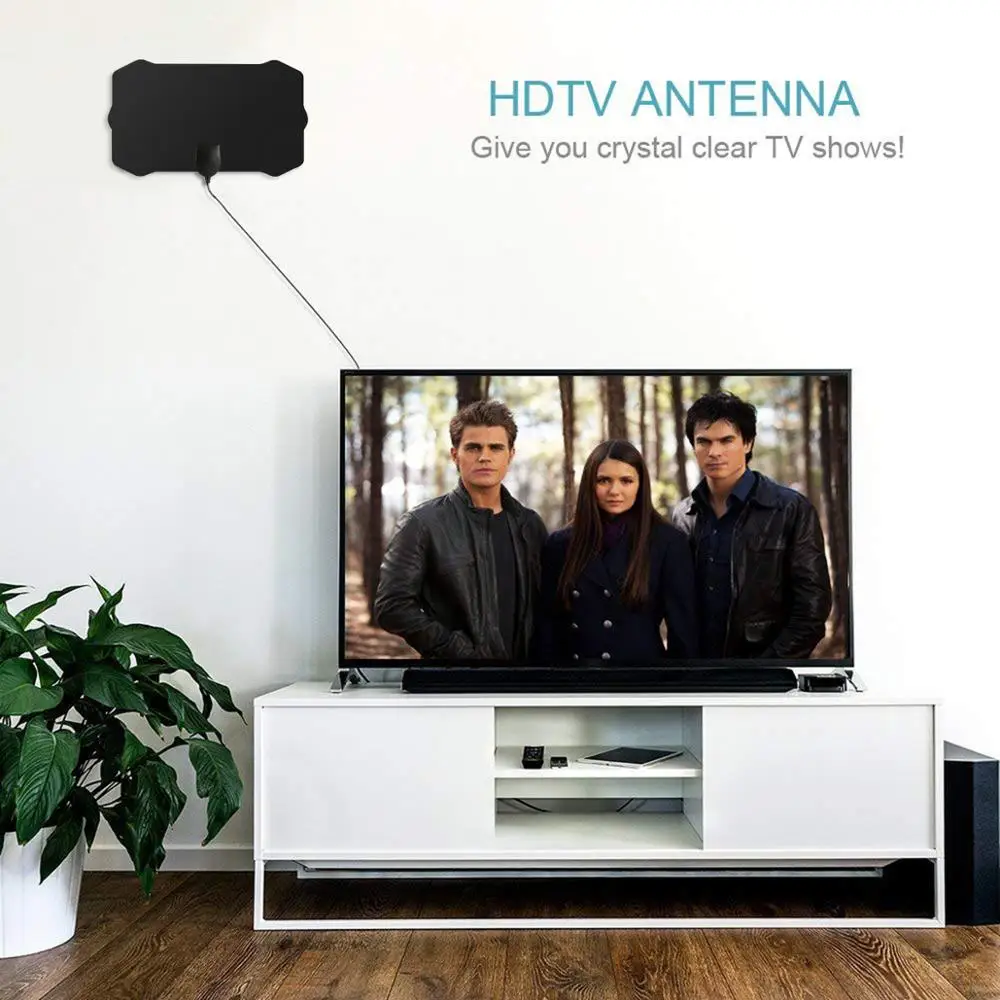Цифровая ТВ антенна 1080P домашний усилитель сигнала радиус серфинга 80 миль лиса