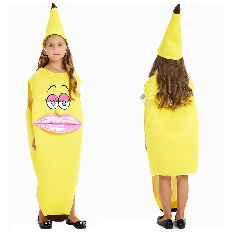 Funny Banana Suit Yellow Halloween Costume for Boy or Girl - Light Fruit Party Festival Costume Dance Fancy Dress image 5