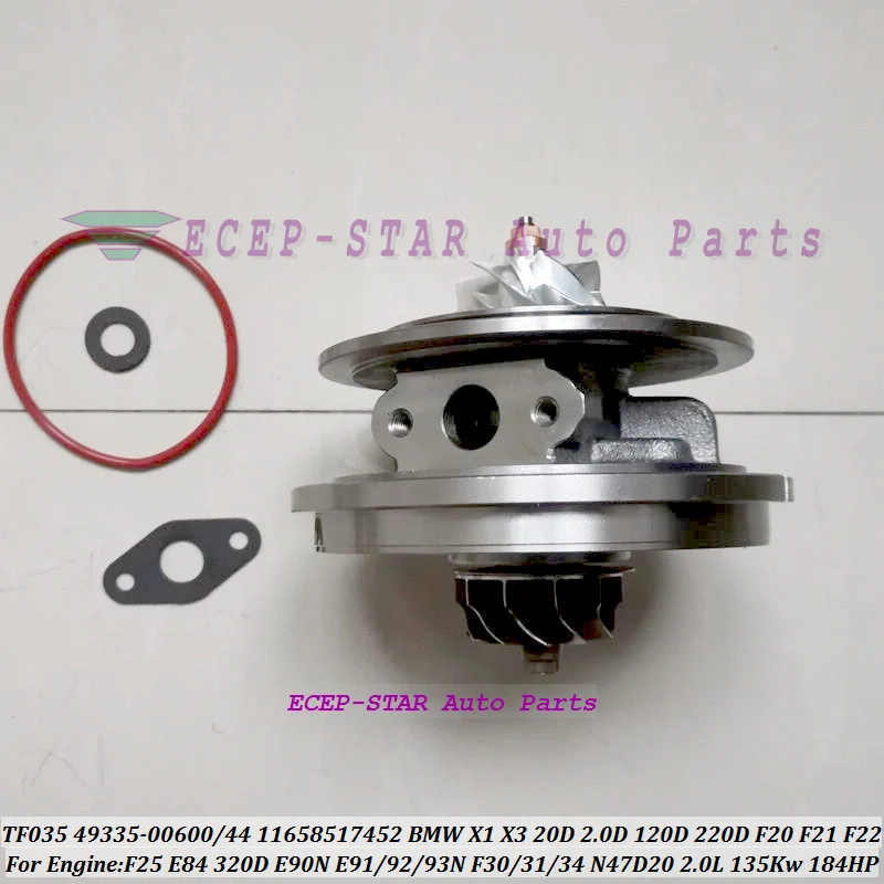 Turbo Cartridge CHRA TF035 49335-00600 49335-00644 11658517452 core For BMW X1 X3 20D 2.0D F25 E84 135Kw 184HP N47D20 2 (4)