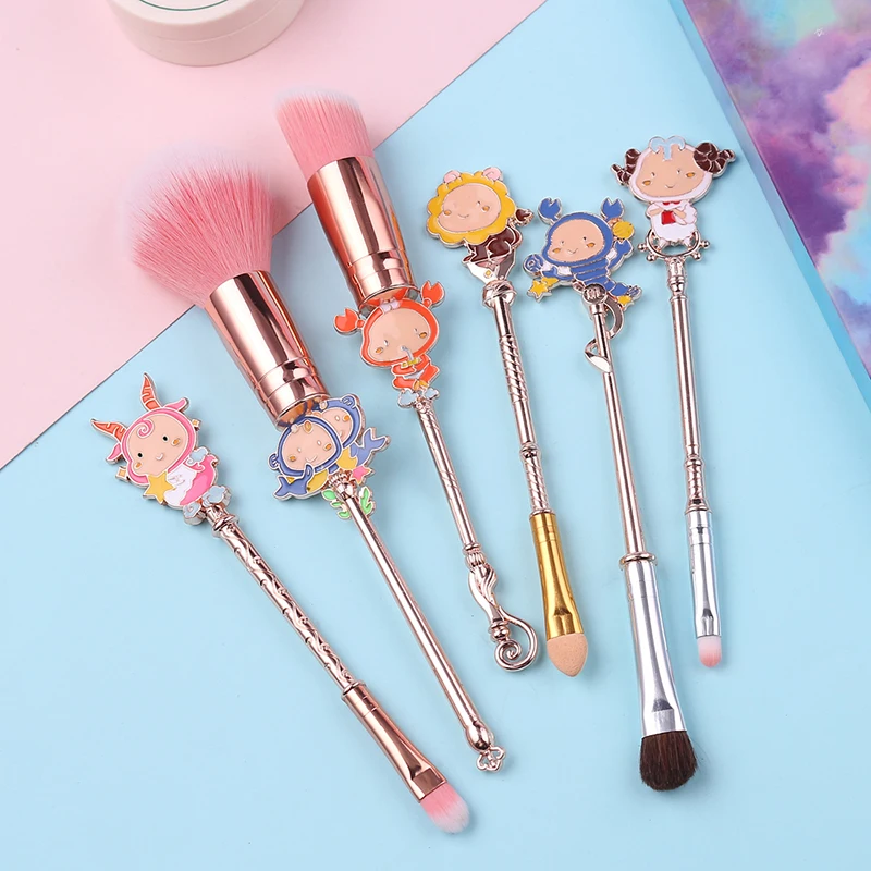 

Makeup Brushes Set Twelve Constellation Eye Shadow Foundation Powder Brush Face Women's Cosmetics Beauty Makeup Tools Sets Kits