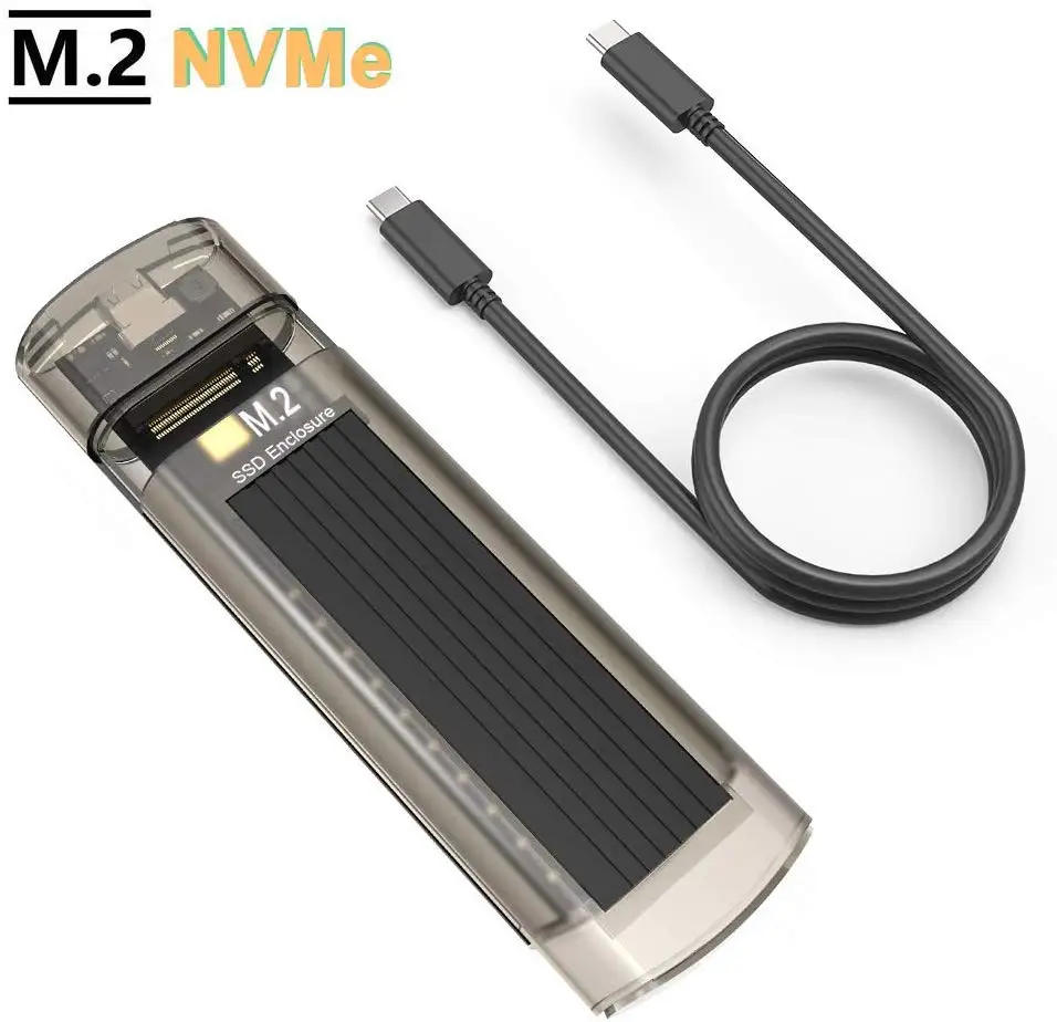 Onvian M2 SSD чехол NVMe M.2 корпус для USB C 3,1 без инструментов type-C Gen2 10 Гбит/с для M.2 Внешний чехол для PCIe NVMe M-Key SSD - Цвет: M2 SSD Case