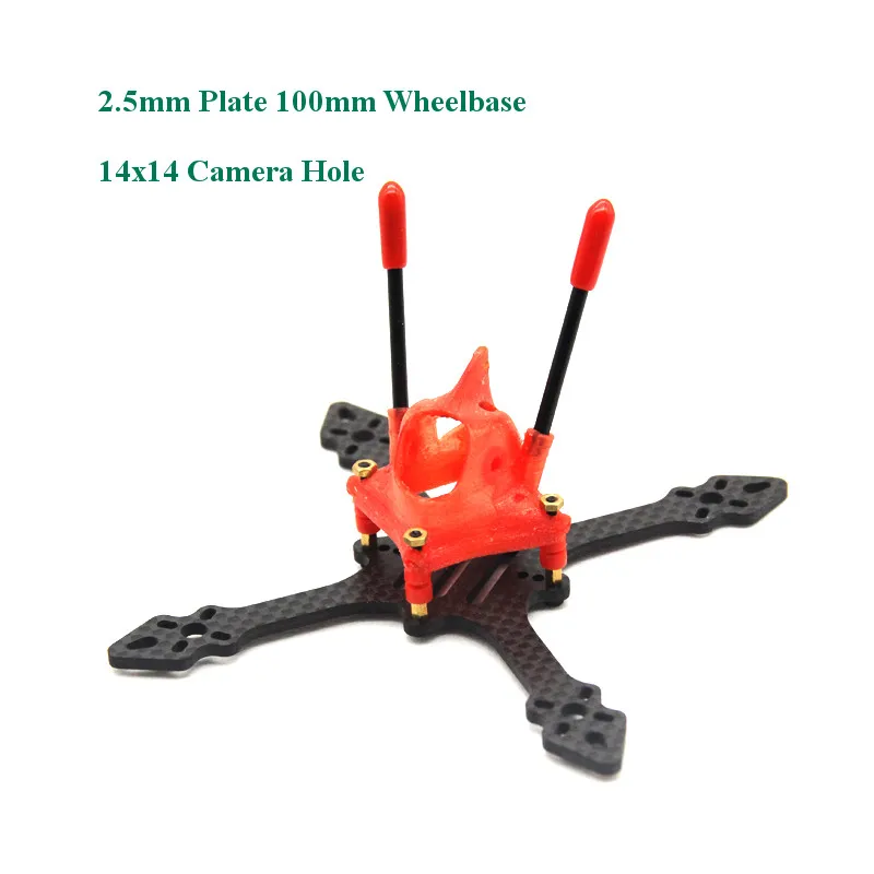 2.5mm 100x 14x14 Зубочистка 100 мм 115 мм 2,5 дюйма 3 дюйма Комплект рамы ABS углеродное волокно для радиоуправляемого дрона FPV Racing BetaFPV Cine WOOP 65 мм Пропеллер - Цвет: 2.5mm 100x 14x14