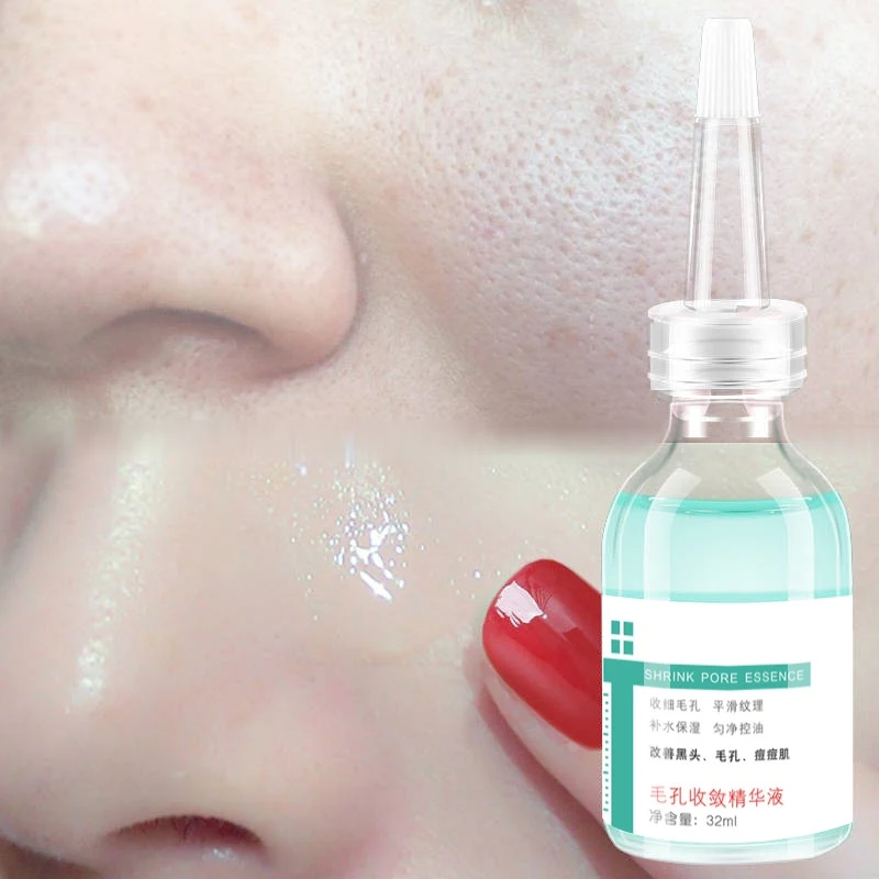 Pores Shrinking Essence Moisturizing Oil-Control Brighten Skin Color Pore Convergence Essence