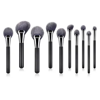 

10pcs Pro Cosmetic Brush Set Fan-shaped Eye Shadow Concealer Foundation Brush Makeup Brushes
