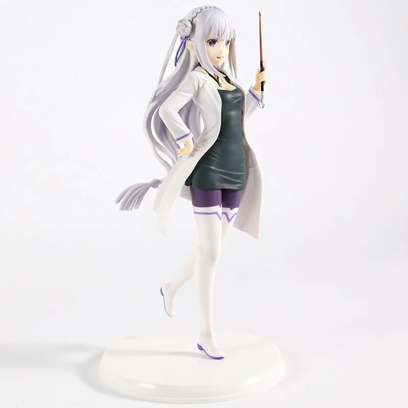 Re: жизнь в другом мире от Zero Emilia Action Figure 1/7 scale painted figure High School Teacher Ver. Emilia ПВХ фигурка