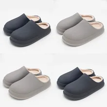 Тапочки унисекс; теплые тапочки с подкладкой; теплые домашние тапочки с подкладкой; Водонепроницаемая Домашняя и уличная садовая обувь;#4