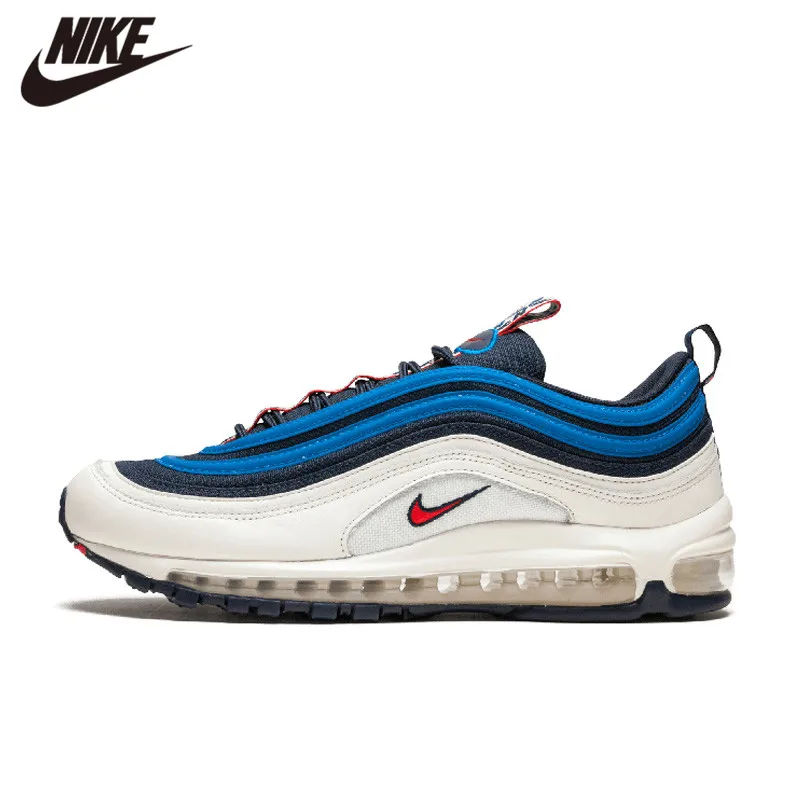 

NIKE AIR MAX 97 SE Men Running Shoes White Blue Athletic Sneaker