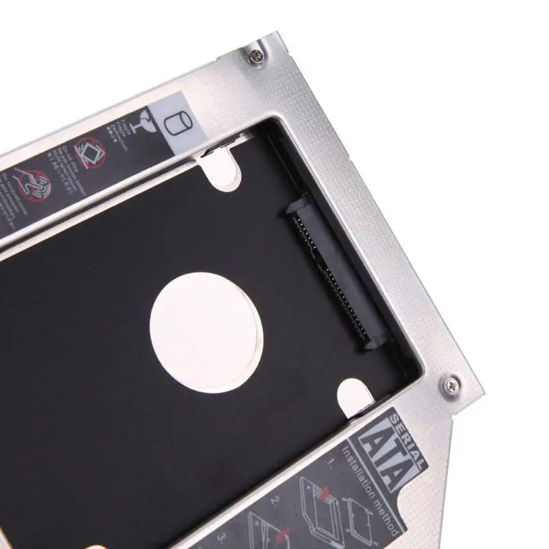 Отсек для жесткого диска Универсальный 2,5 2-й 12,7 мм/9,5 мм Ssd Hd SATA жесткий диск HDD Caddy адаптер отсек для Cd Dvd Rom Оптический отсек