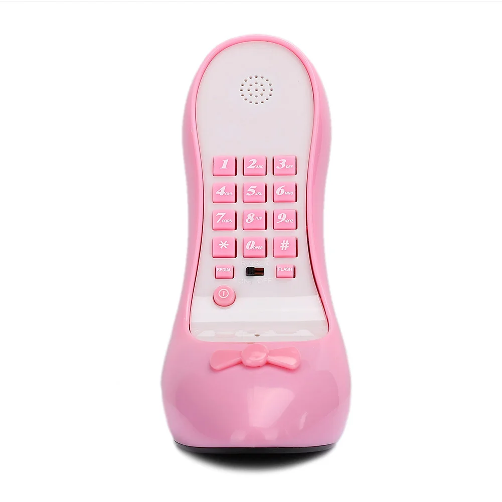 Креативный стационарный телефон на высоком каблуке в форме обуви для дома офиса