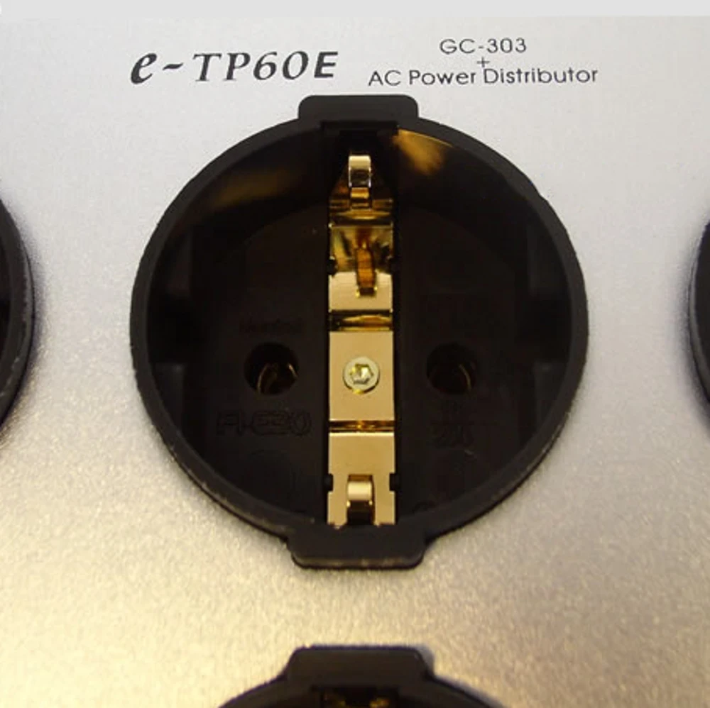 FURUTECH e-TP60E распределитель питания переменного тока Евро schuko модель родий/позолоченный разъем 6 портов