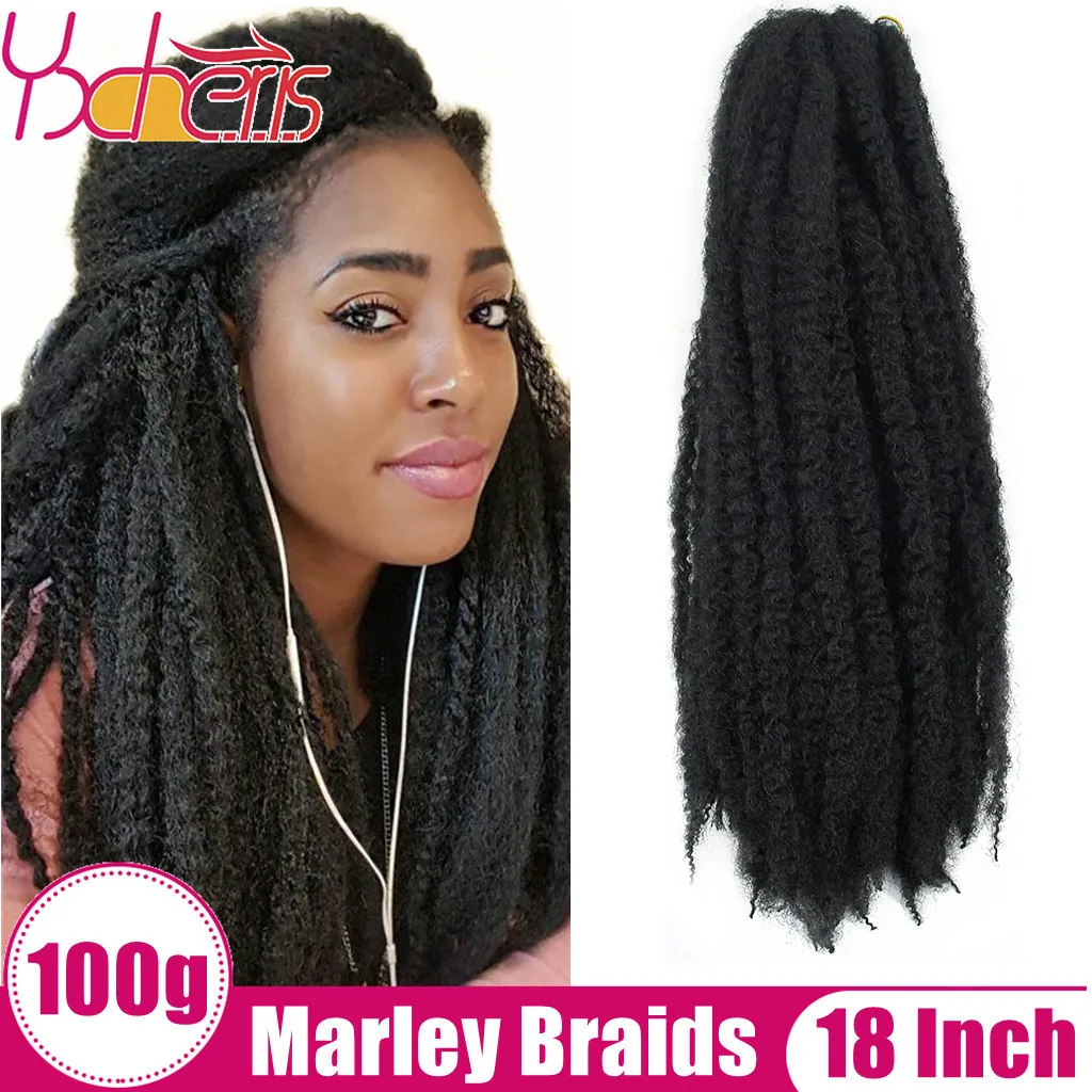 Marley Hair Extensions Braids Hair Extensions African Women 100g