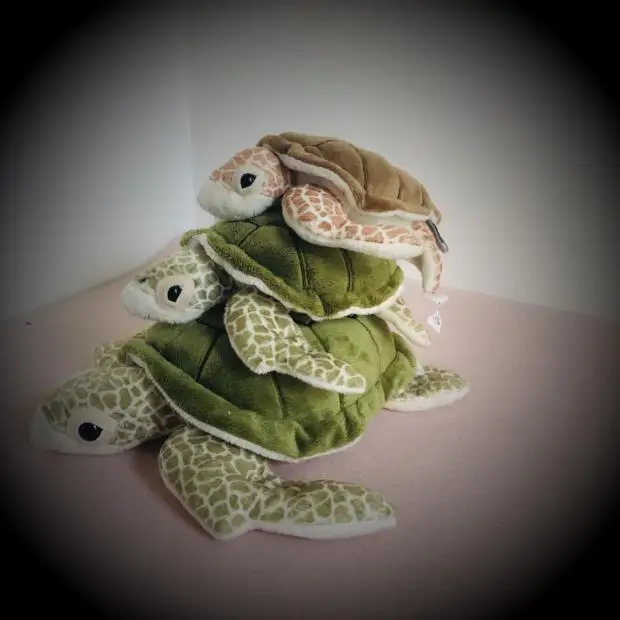 Зеленые черепаха плюшевые игрушки Моделирование гигантский кальмар мягкие игрушки милые плюшевые игрушки-животные для детей Подарки для мальчиков и девочек