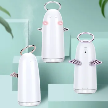 

GRTCO Mini Cute Angel Air Humidifier Aroma Diffuser Usb Ultrasonic Mist Maker Led Colorful Night Light Steamer Diffuser 230ml