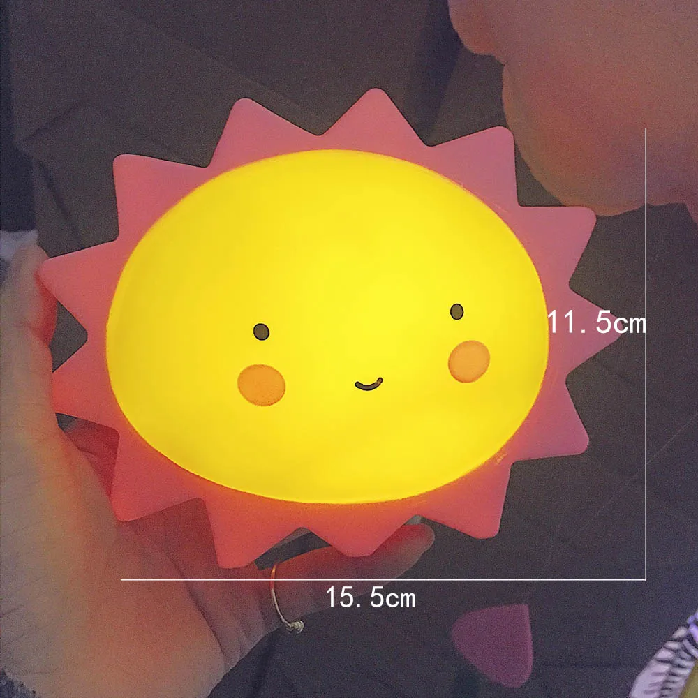 Flower Детские светодиодный ночной Светильник для детей Единорог Moon облако звезда Радуга детские игрушки для сна светильник-Набор для творчества, обучающая игрушка для детей детский стол лампы для дома - Цвет: Flower