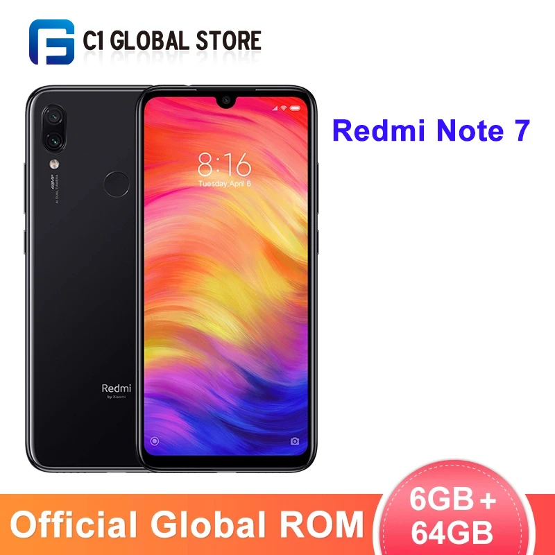 Xiaomi Redmi Note 7 смартфон с 6 3 дюймовым дисплеем восьмиядерным процессором Snapdragon 660 ОЗУ