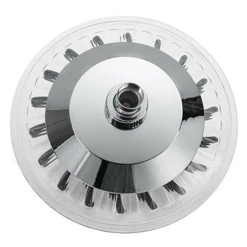 

3 Colors Temperature Controlled 8inch Round Sprayer LED Shower Head Auto Changing Elegant Energy Saving Bathroom Hotel Modern