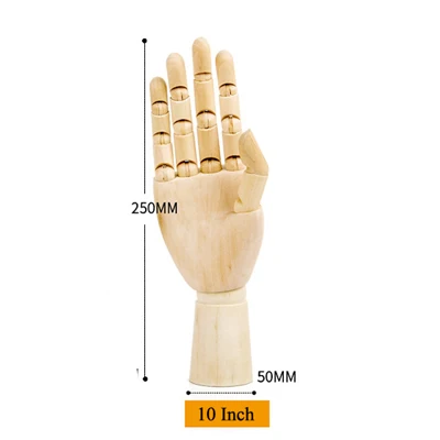 10 Inch Hand YuryFvna Деревянный Манекен ручной рисунок эскиз Манекен Модель деревянный манекен с подставкой подвижные конечности человека художника модель - Цвет: 10 Inch Hand