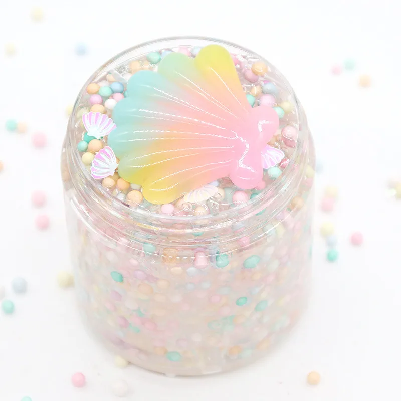 Смешной DIY цветной шар Единорог из горного хрусталя оболочки растирание грязи пушистые Хрустящие ремесла дети антистресс игрушки расслабить подарки снятие стресса
