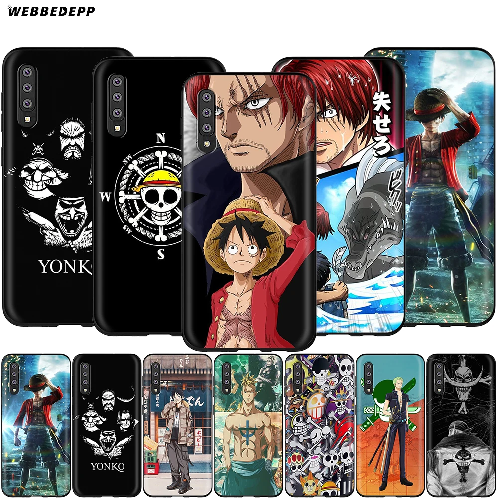 Webbedepp Anime One Piece Luffy Case for Samsung Galaxy A2 J4 J6 J7 Duo J8 Core Prime 2018 A20E A70S | Мобильные телефоны и