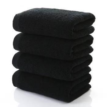 

Pure Cotton 21 Strands Do Not Fade Black Towel Hotel Beauty Salon Thickened Absorbent Black Towels Bath Towel Set Home Spa
