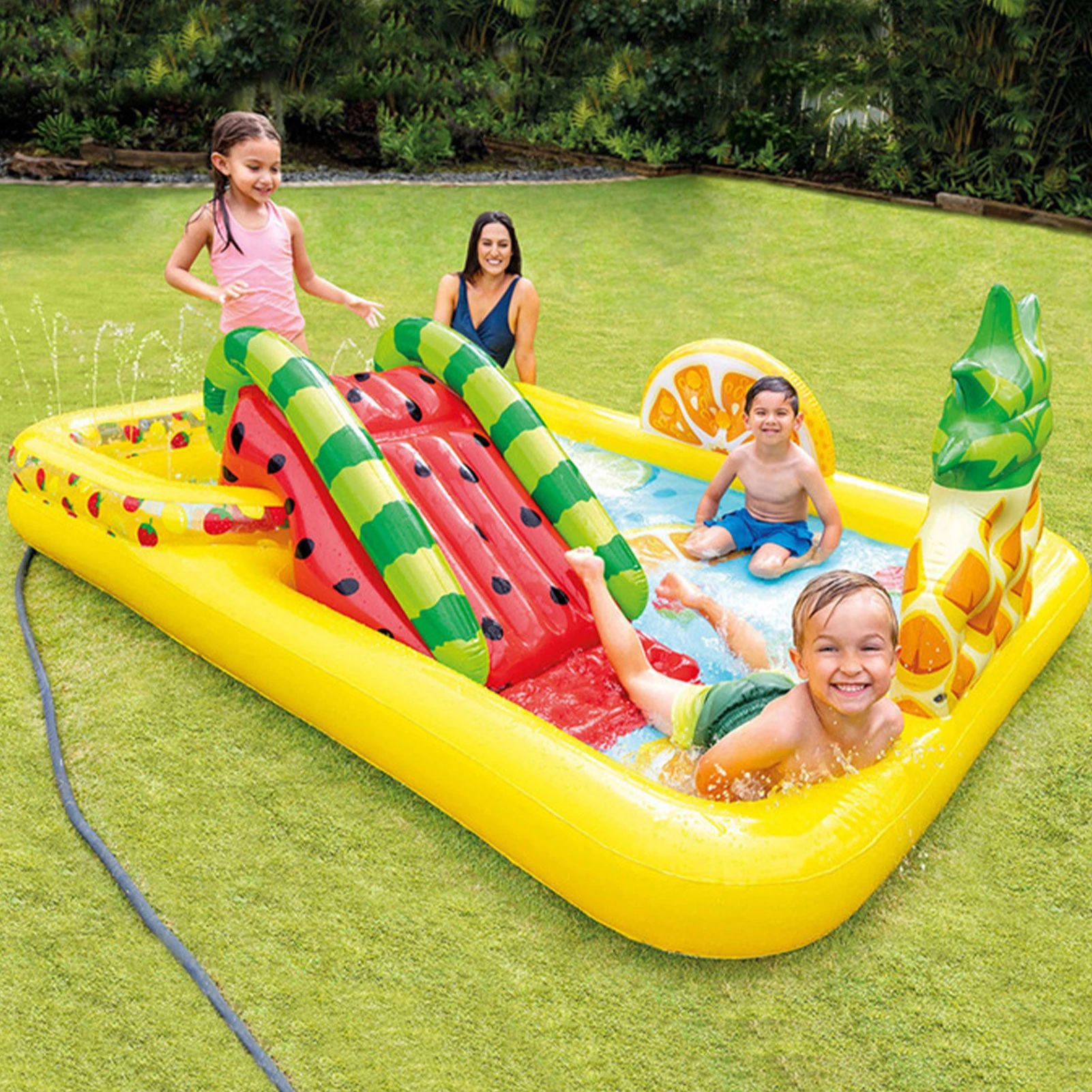 Toys & Hobbies Fun Lawn Water Slides Pools 2021 Summer Pool Kids Games