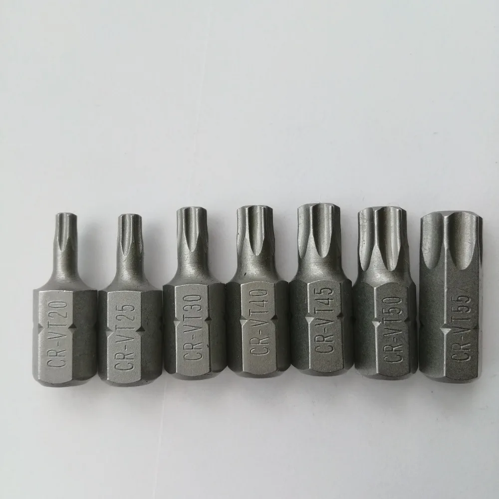 15 шт. CRV T20 T55 Hex Shandk Scewdriver набор инструментов 1/2 &quotPower Torque Torx Star Drive Socket Bit Set