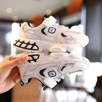 

Kids Sports Shoes Summer Autumn Mesh Breathable Boys Sneakers Children Girls Running Shoes Non-slip Teenger Student Shoes SYY155