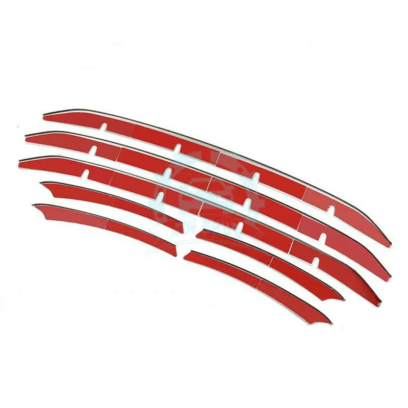 For Porsche Cayenne Stainless steel Front Grilles Grill Decorate Trim 7pcs