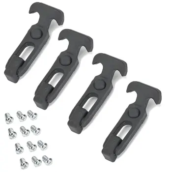 

4 Packs T-handle Rubber Flexible Draw Latches Fit For Toolbox /cooler/golf Cart/farm Machinery - Black