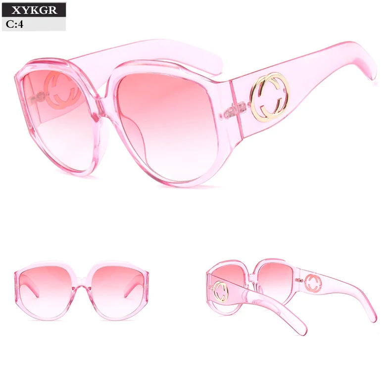 XYKGR, модные женские солнцезащитные очки, большая оправа, градиентные линзы, солнцезащитные очки, мужские модные квадратные очки, трендовые солнцезащитные очки, UV400